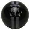 R-Series 5-Speed Black Shift Ball | Pearl-Gray Rally Stripe | 2-1/8" Diameter