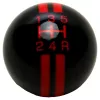 R-Series 5-Speed Shift Knob | Black with Red Racing Stripe | 2-1/8" 16mm