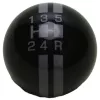 Rally Series 5-Speed Shift Knob | Black with Pearl Gray Stripes | 2-1/8" | 16mm