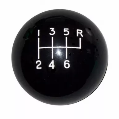 MDL, 6-Speed Black Shift Ball 3/8"-16 Thread, 16mm Used with Thread Reducers