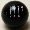 6-Speed Shift Ball | Black | 2-1/8" Diameter | 16mm x 1.5 Thread