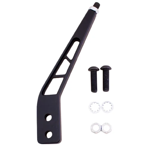 Black Billet Aluminum Shift Lever, 30 Degree Kickback 8"