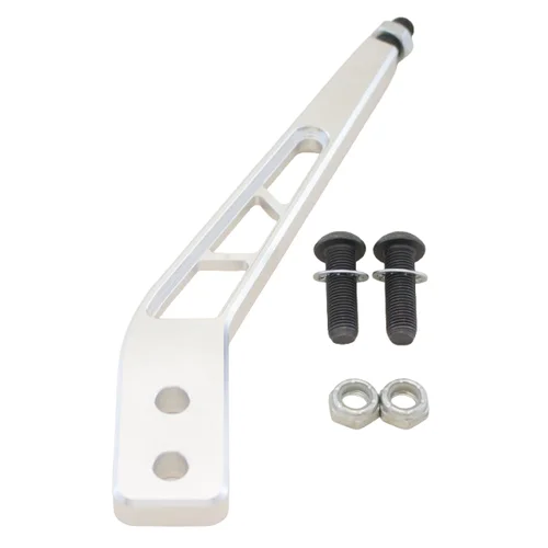 Brushed Billet Aluminum Shift Lever, 30 Degree Kickback 8"