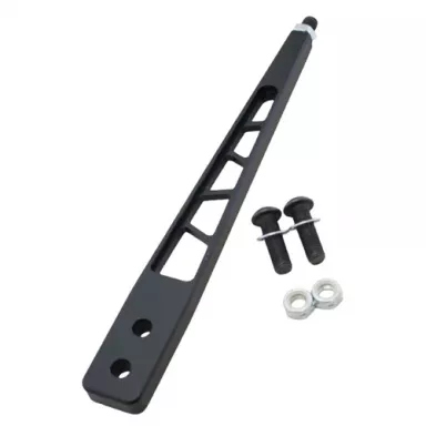 Black Billet Aluminum Shift Lever, Straight 10"