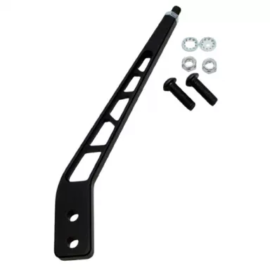 Black Billet Aluminum Shift Lever, 30 Degree Kickback 10"