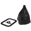 Lokar Rectangular Shift Boot Kit | Black Naugahyde | Black Billet Ring