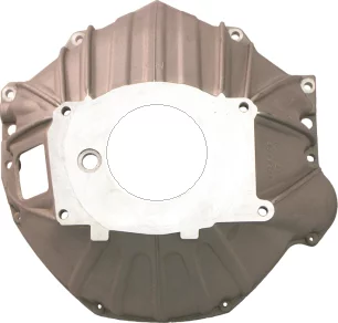Bellhousing, Aluminum, Chevy, 168 Tooth SB/BB, to GM Four Speed Bolt Pattern. GM621