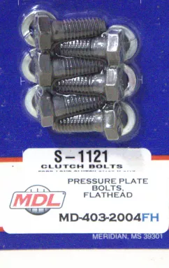 Pressure Plate Bolt Kit, 5/16" Flat Head (Set of 6)