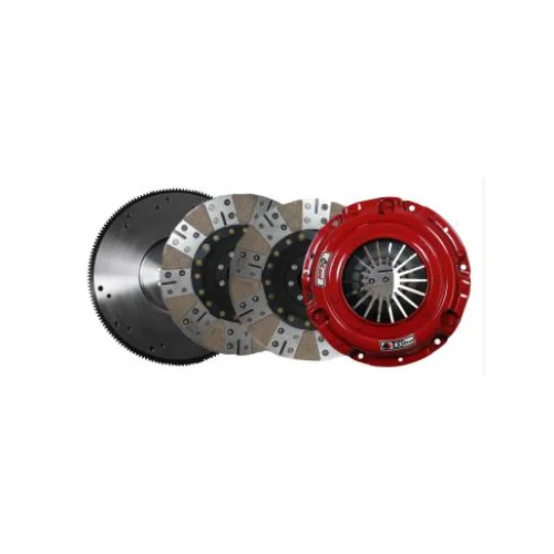 McLeod Rxt Twin Disk Clutch Set with Flywheel, 07-11 Ford Mustang GT500 (1000-ft/Lb)