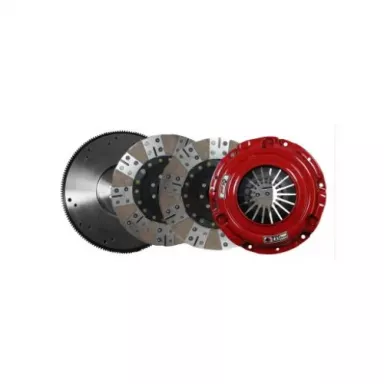 McLeod Rxt Twin Disk Clutch Set with Flywheel, 07-11 Ford Mustang GT500 (1000-ft/Lb)