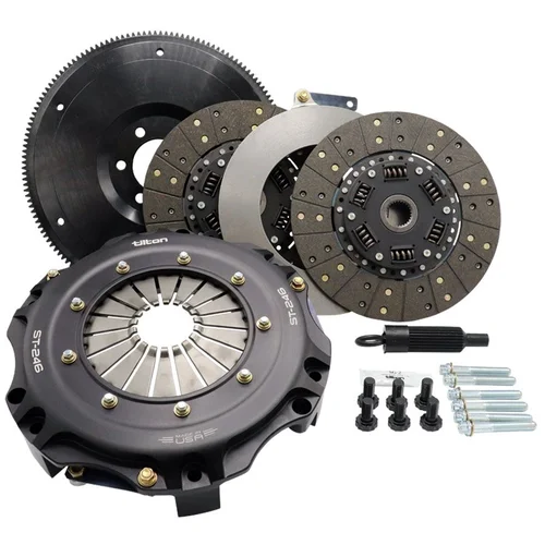 Tilton ST-246 Twin-Disk Clutch/Flywheel Assy, Ford 157 Tooth, 50Oz, 6-Bolt (850-ft/Lb)