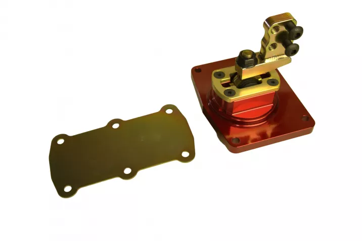 Qwik Stik Shifter TKO500/600 Mid-Shift, 1.650" - 2.150" Fwd or Bwd No Stops with Rear Cover Plate