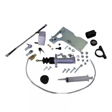 MDL LF Series 62-65 Fairlane Hydraulic Clutch Master Kit, 0.700" Bore, Black Billet Reservoir