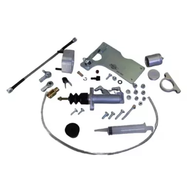 MDL LF Series 62-65 Fairlane Hydraulic Clutch Master Kit, 0.700" Bore, Silver Billet Reservoir