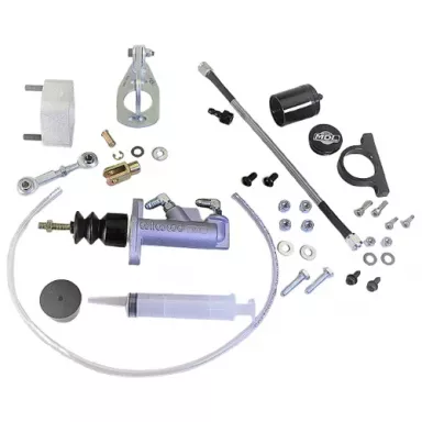 MDL LF Series 61-66 Ford F-Series Hydraulic Clutch Master Kit 0.700" Bore, Black Billet Reservoir