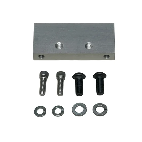 Reservoir Block, Billet Aluminum, Clear, Anodized.