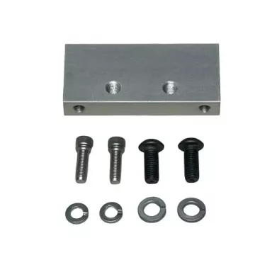 Reservoir Block, Billet Aluminum, Clear, Anodized.