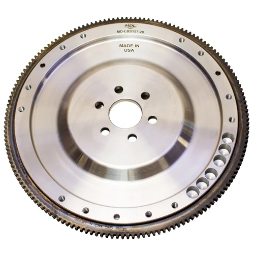 MDL Lighten Billet Steel Flywheel, Ford SB, 157 Tooth, 10" 10.5" Clutch Patterns, 28Oz Imbalance