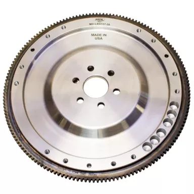 MDL Lighten Billet Steel Flywheel, Ford SB, 157 Tooth, 10" 10.5" Clutch Patterns, 28Oz Imbalance