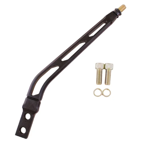 8" Black Billet Aluminum Lokar Layback-Shift Lever - 3/8"-16 Thread