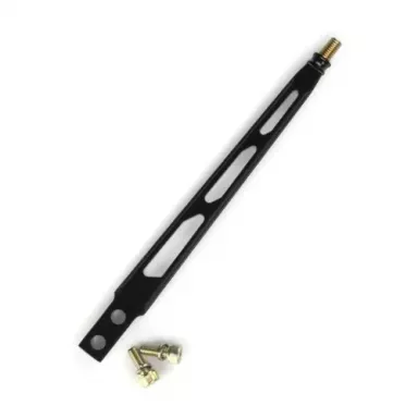 8" Straight Black Billet Aluminum Lokar Shift Lever-3/8"-16 Thread