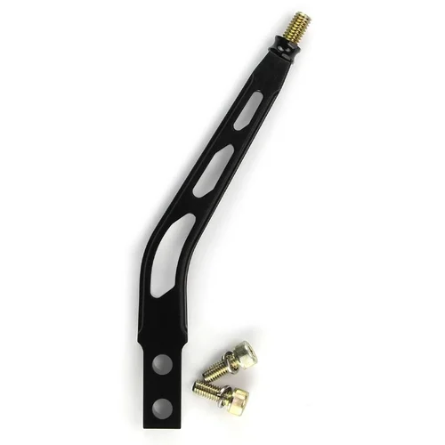 6" Black Billet Aluminum Lokar Layback Shift Lever-3/8";-16 Thread