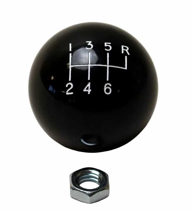 6-Speed Black Shift Ball 3/8"-16 Thread