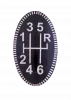 6-Speed Pattern Insert | Hurst Mopar Pistol Grip Shifter