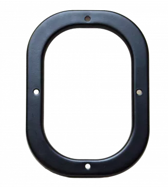 1969 Camaro Shifter Bezel Retainer Plate-Black (w/Console)
