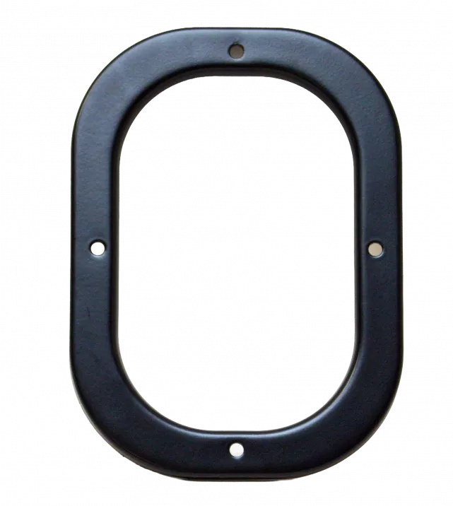 1969 Camaro Shifter Bezel Retainer Plate-Black (w/Console)