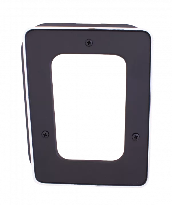Bezel, Retainer Plate, Chrome with Bonded Matte Black Finish (No Console), 67-69 Camaro