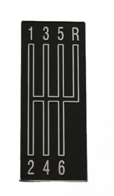 67-69 Camaro 6-Speed Pattern Plate