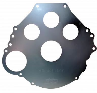 MDL Block Plate, 6-Bolt SBF, 157 Tooth T5/TKO/TKX with Clear Zinc Plating