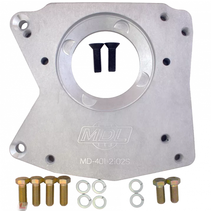 MDL, Ford Wide Pattern to Front Shift T5 Adapter Plate, (No Rotation)