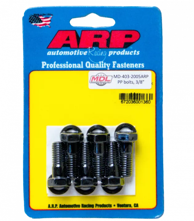 Pressure Plate Bolt Kit, 3/8" ARP (Set of 6)