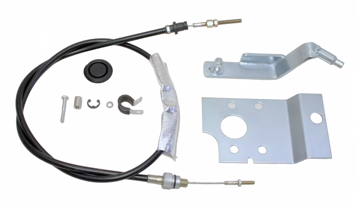 MDL, 1964.5-66 Mustang Clutch Cable Kit, (Cable Release Bellhousings)