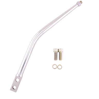 Shift Lever, Lokar, Steel, Chrome, 12" 30 Deg Bend, 4" Back X 11' Tall