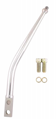 Shift Lever, Lokar, Steel, Chrome, 10' 30 Deg Bend, 4' Back X 9' Tall