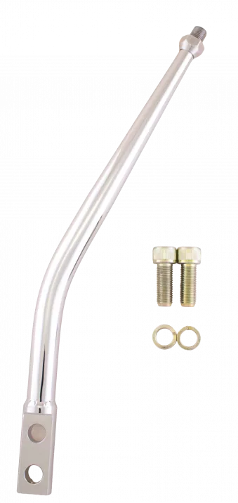 Shift Lever, Lokar, Steel, Chrome, 10' 30 Deg Bend, 4' Back X 9' Tall