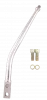 Lokar Chrome Shift Lever | 10 in. Single Bend | TREMEC T5, T45, T56, TKO