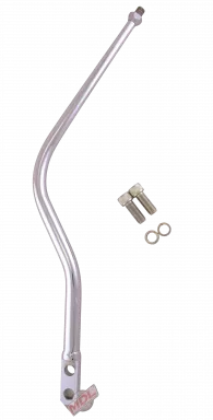 Shift Lever, Lokar, Steel, Chrome, 16' Double Bend, 2' Back X 15' Tall