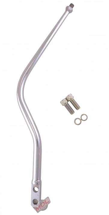 Shift Lever, Lokar, Steel, Chrome, 16' Double Bend, 2' Back X 15' Tall