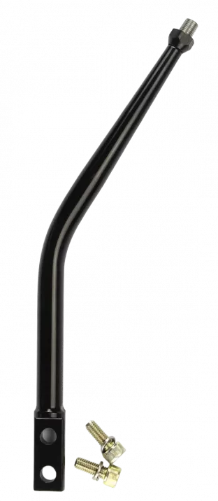 10" Black Steel Lokar Lay-Back Shifter (3/8"-24 Thread)