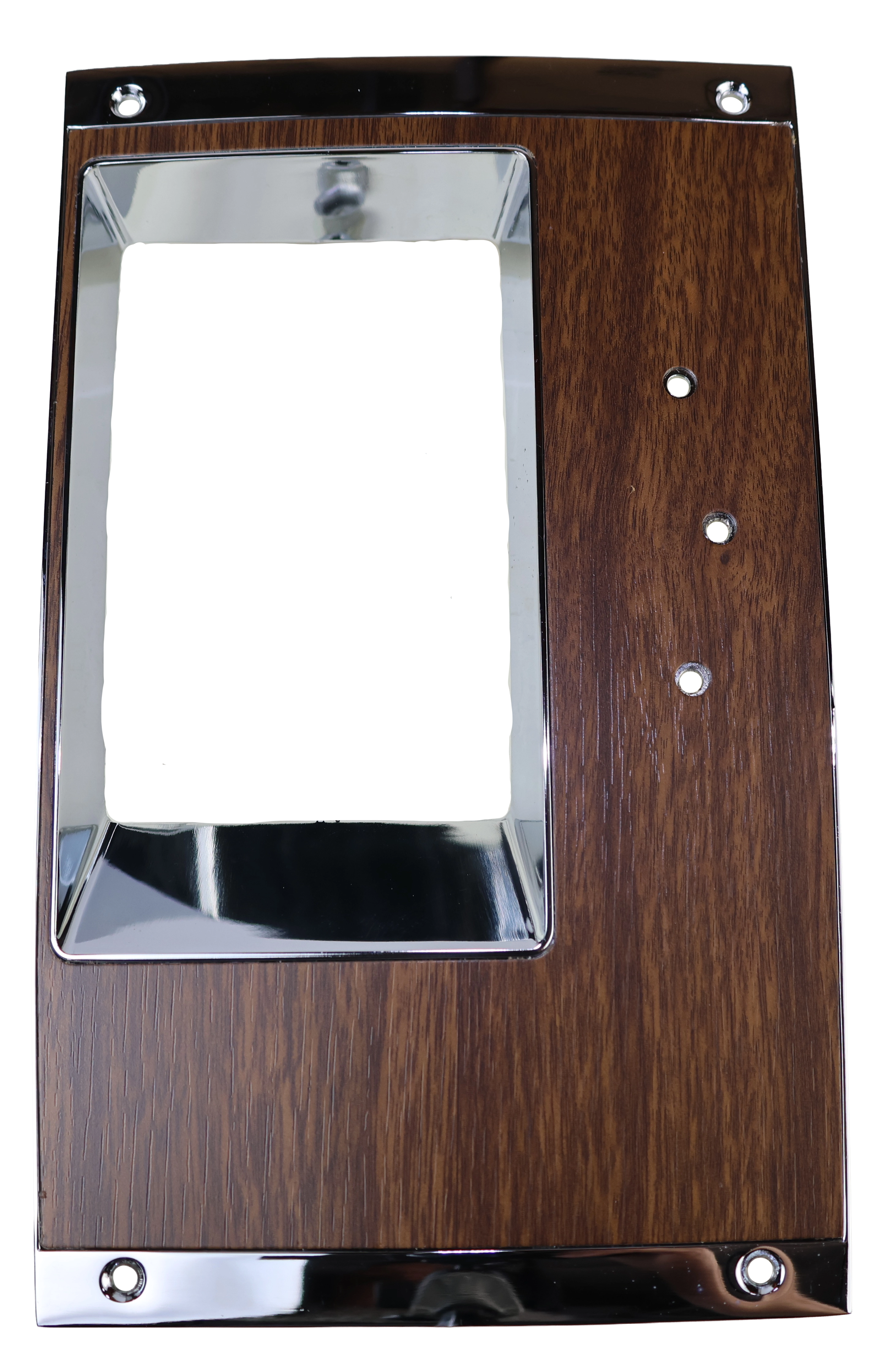 Console Shift Plate | 1968 Camaro | Walnut Woodgrain with Mounting Nuts