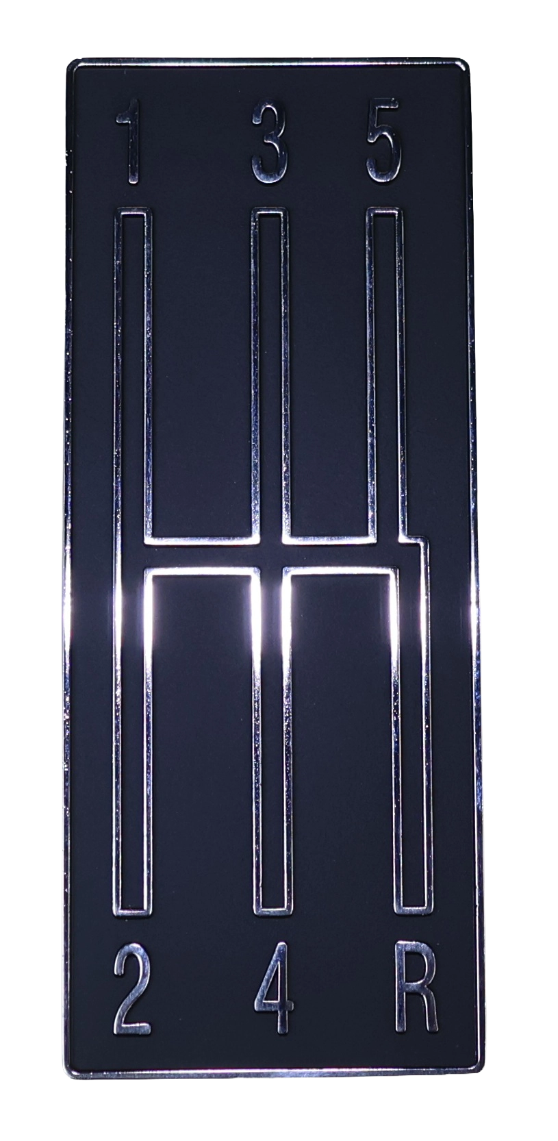 5-Speed Shift Pattern Plate | 1967-1969 Camaro | Die-Cast Aluminum Adhesive