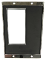 Die-Cast Shift Plate | 1967 Camaro/Firebird & 1968-1974 Nova | Black Inlay