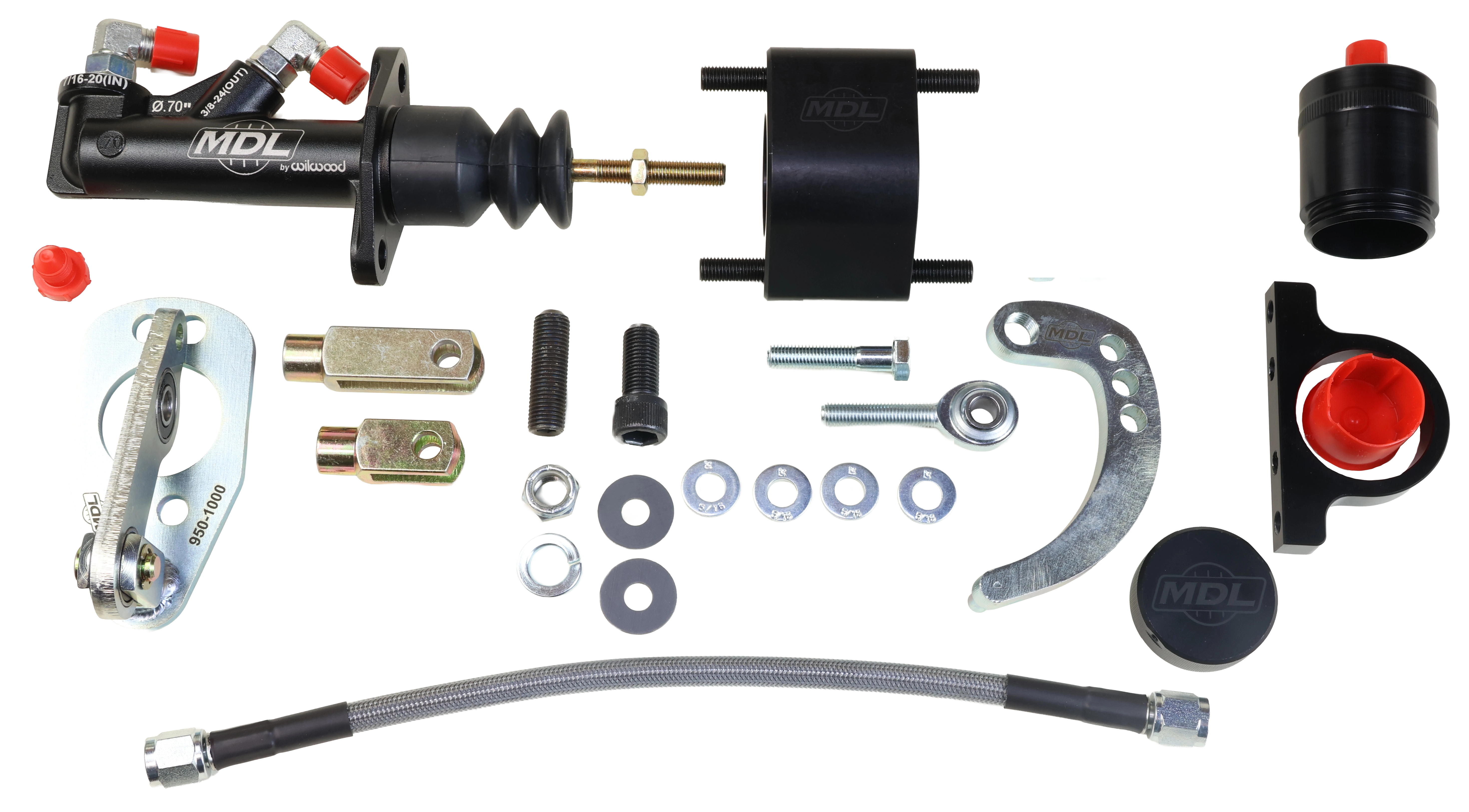 LF Series Hydraulic Clutch Master Kit | 1967-1970 Mustang/Cougar | Black Billet Reservoir