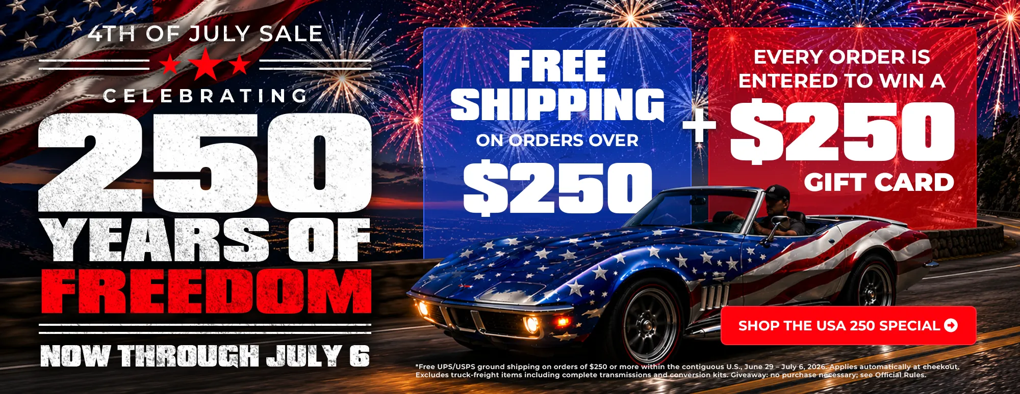4th of July Special June 29th to July 6th