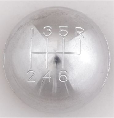MDL 6-Speed Brushed Aluminum Shift Ball 16mm thread, 16mm used with Thread Reducers