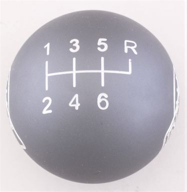 6-Speed MDL Gray Shift Ball in Brushed Aluminum, 16mm used with Thread Reducers